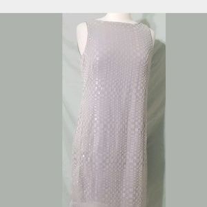 Ralph Laureb Gray Sequin Cocktail Dress Sz 8